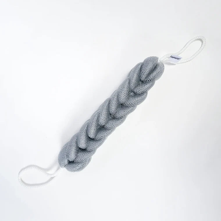 586 Loofah-Charcoal Twisted Back Scrubber