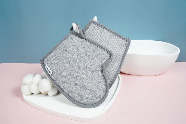 598 Charcoal Bath Body Mittens